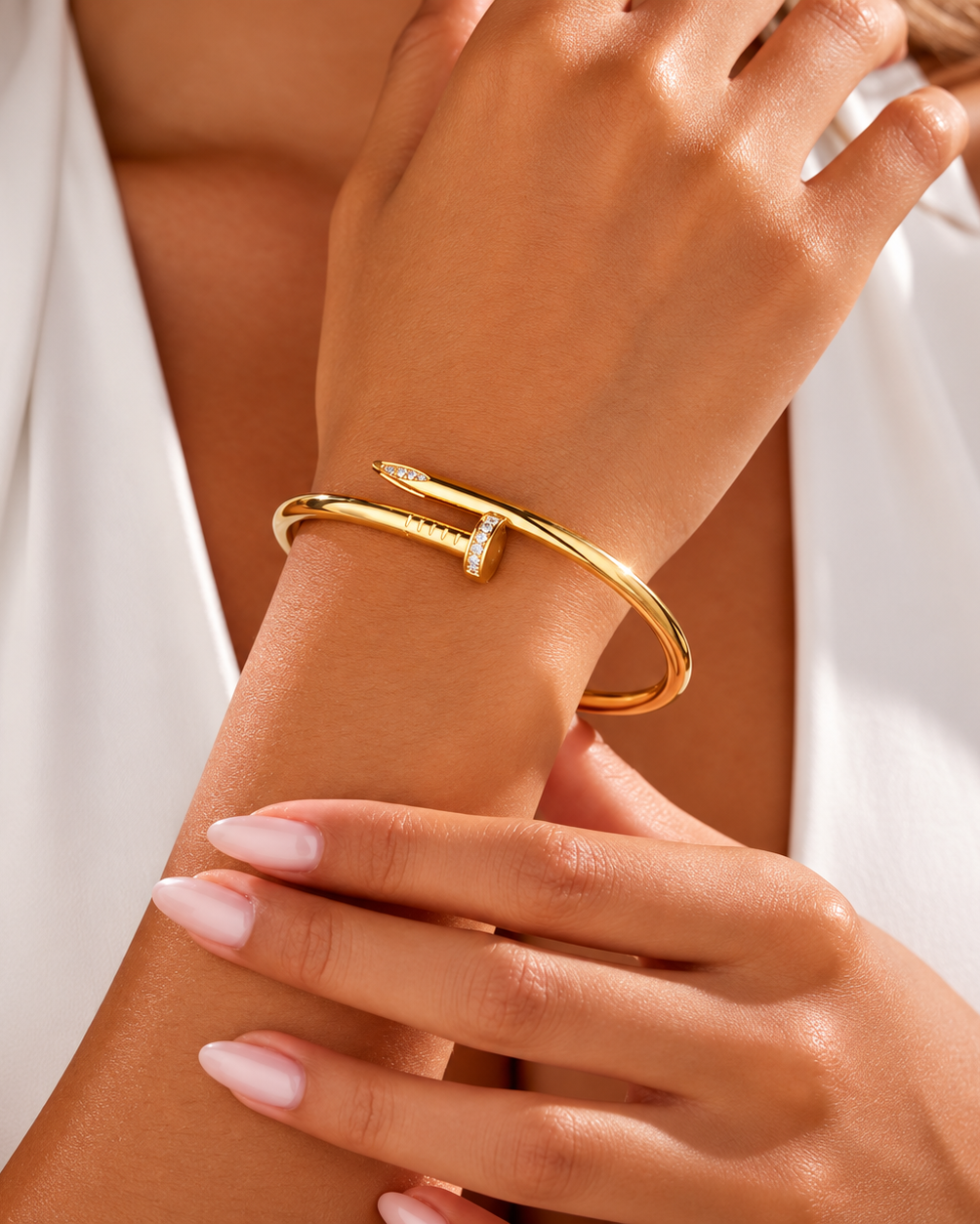 Nail Diamond Bracelet